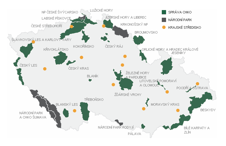 Czechia national parks and nature protected areas - © Wikipedia